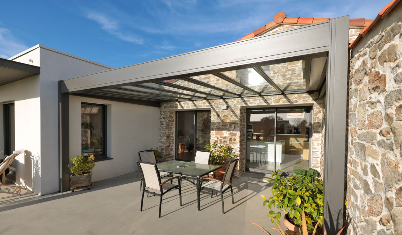 Rénoval pergola adossé toiture fixe