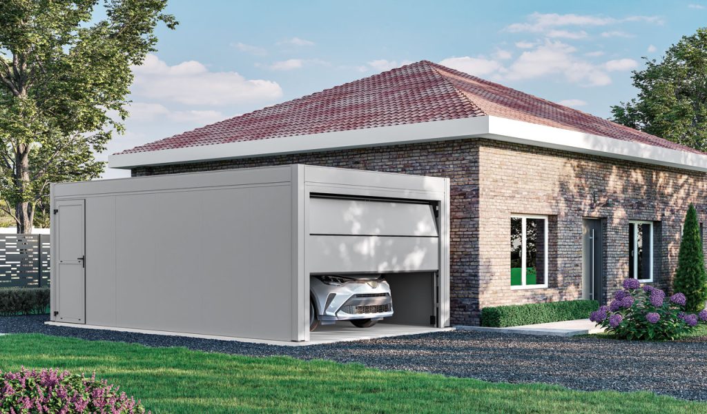 Carport box garage adossé pour votre voiture