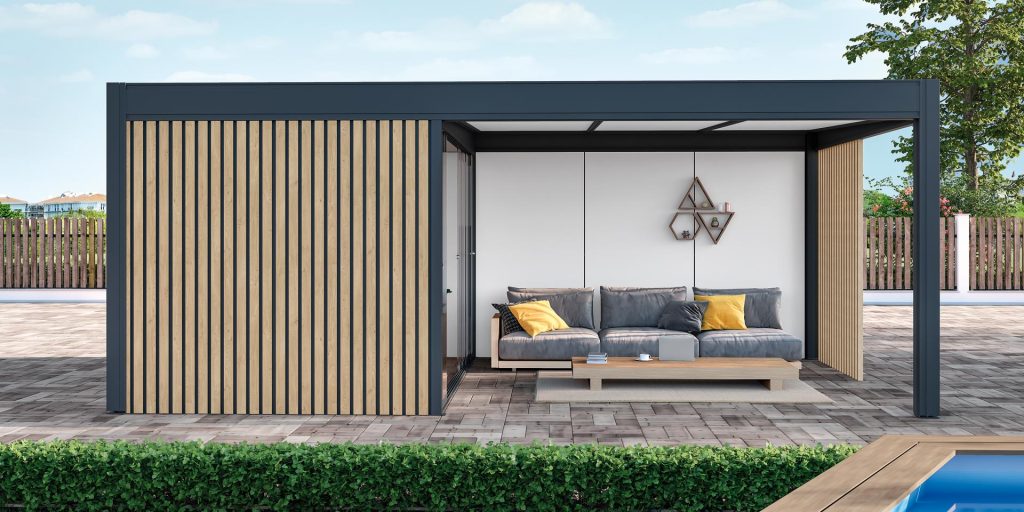 Garden room avec persienne bois
