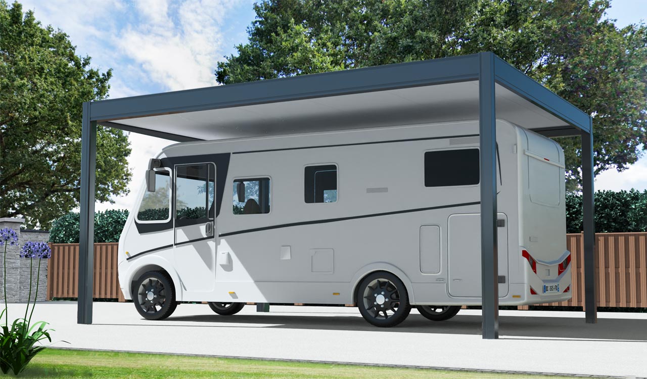 Carport indépendant XXL pour votre camping-car