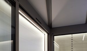 Eclairage intérieur led intégrées dans les chevrons aluminium