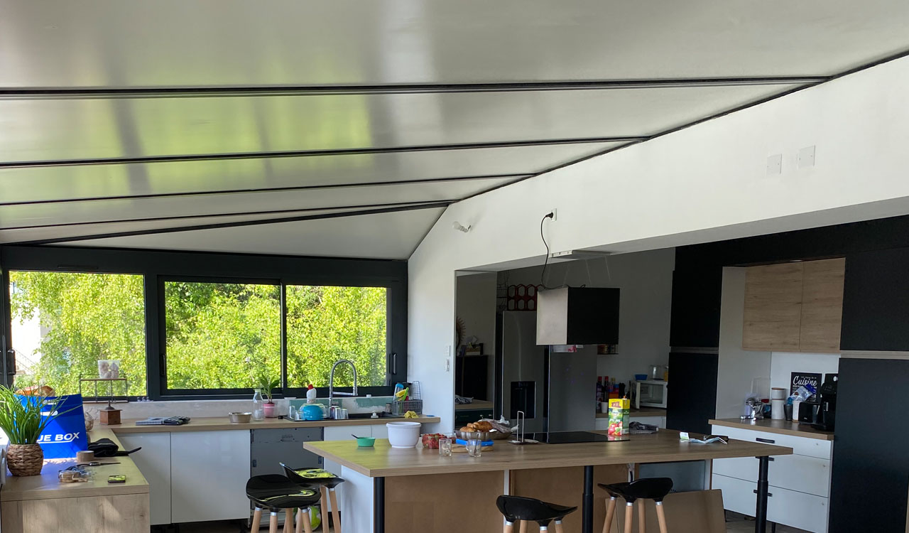 Extension cuisine salle à manger moderne à Chatuzange-le-Goubet (26)