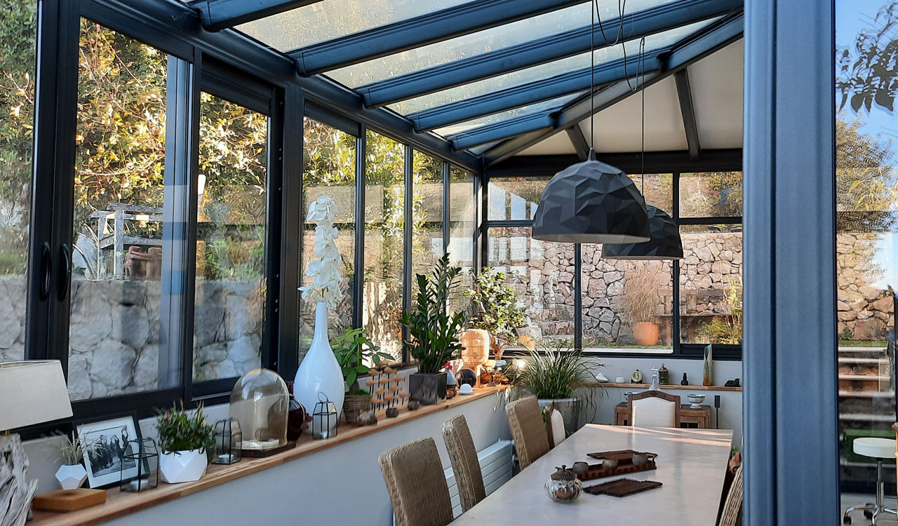 Extension salle à manger style atelier à La Turbie (06)