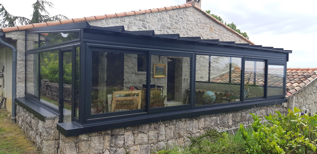Extension sur maison ancienne à Le Bar-sur-Loup (06)