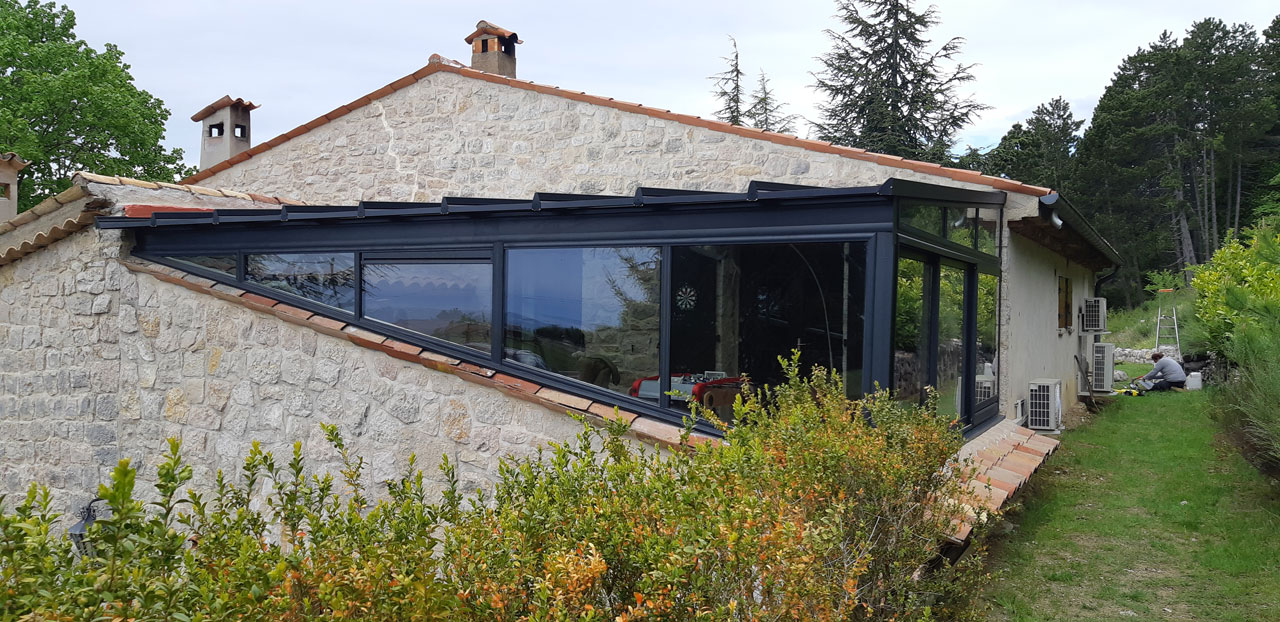 Extension sur maison ancienne à Le Bar-sur-Loup (06)