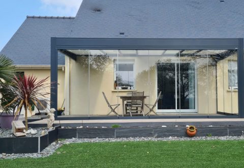 Pergola design jardin d'hiver Rénoval