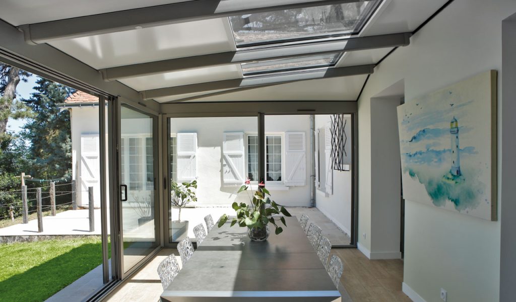 Véranda aluminium salle à manger Rénoval