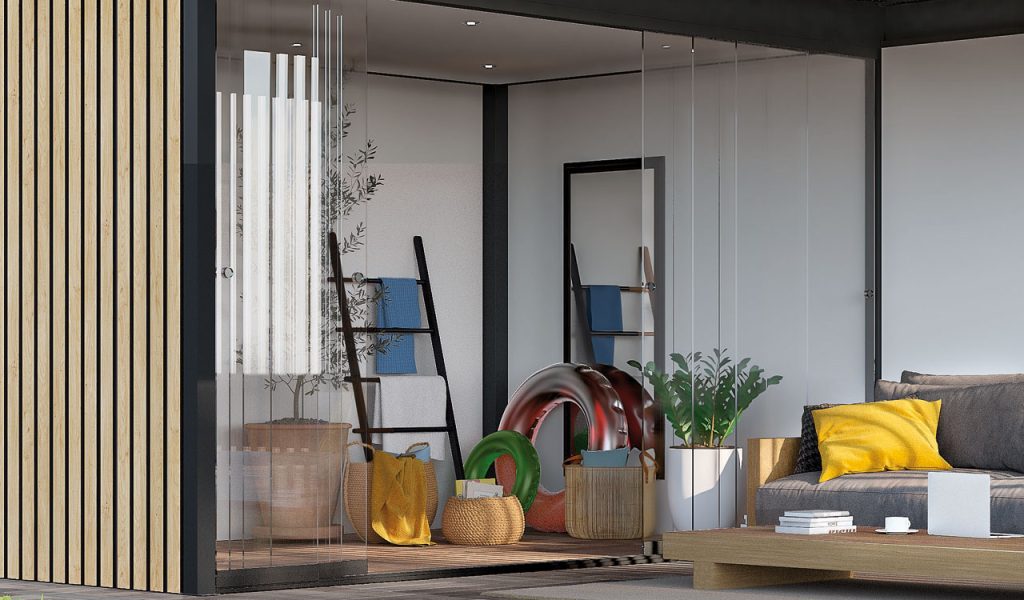 Garden room espace piscine Rénoval véranda