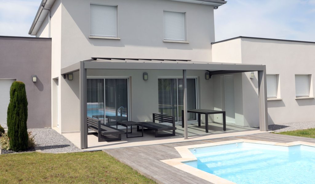 Rénoval pergola aluminium à toiture fixe attenante