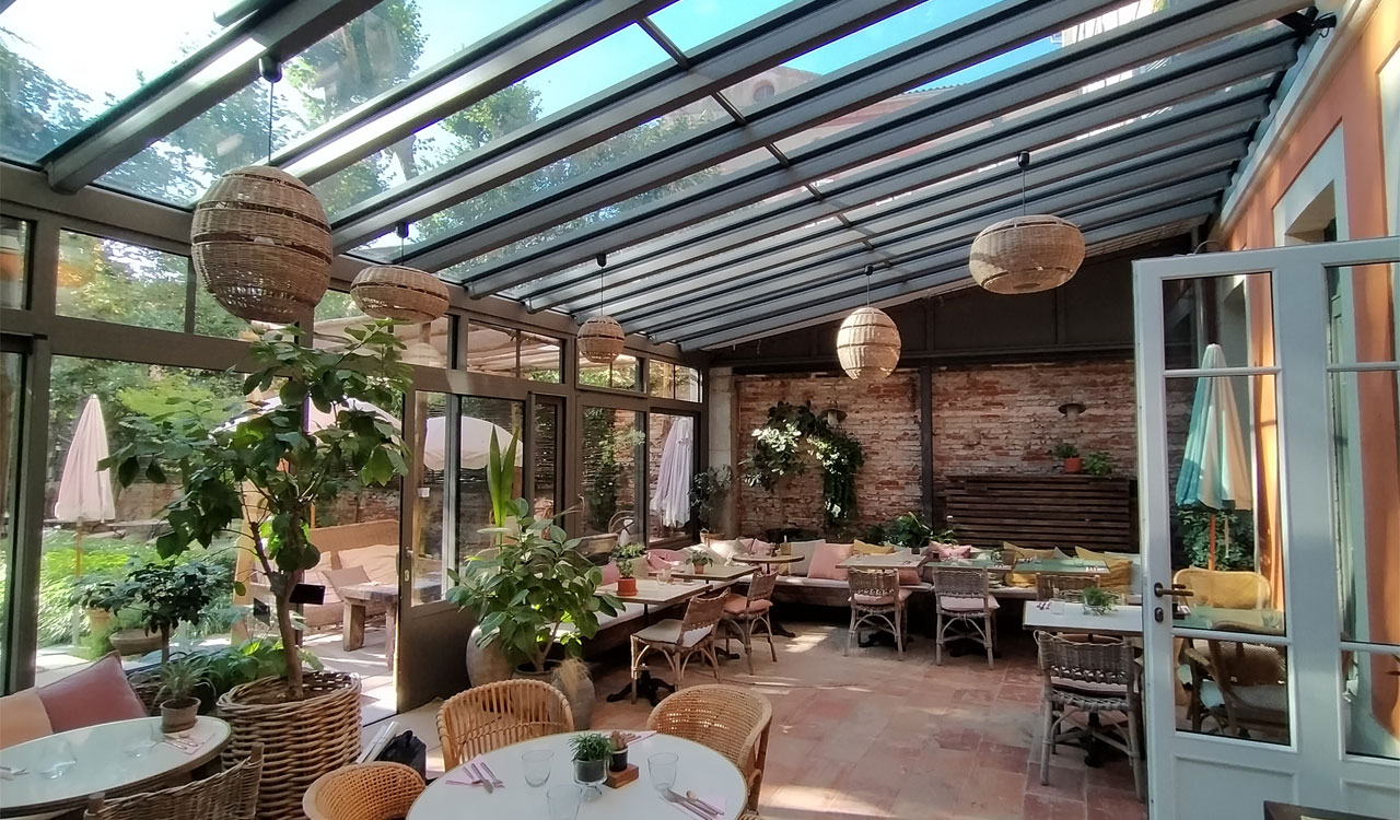 Véranda verrière restaurant à Toulouse (31)