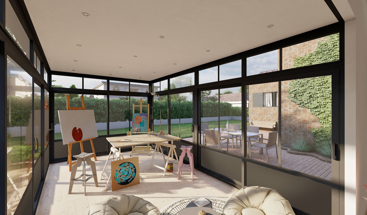 Extension Rénoval So Art Déco pour un bureau